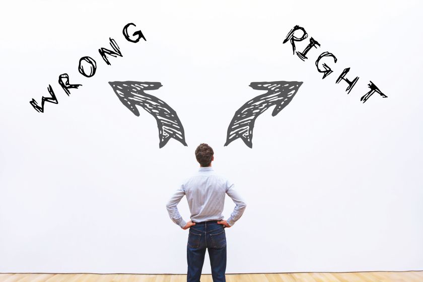 right wrong concept