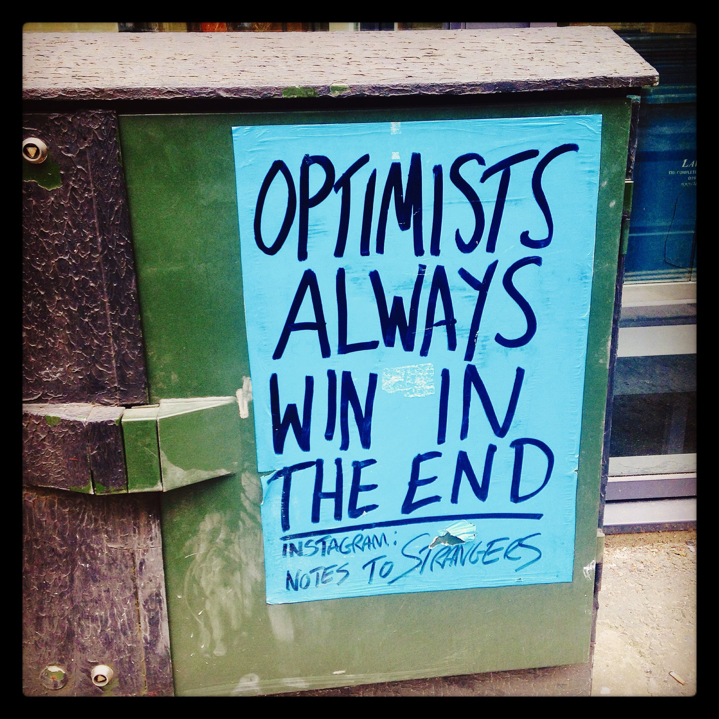 optimists win